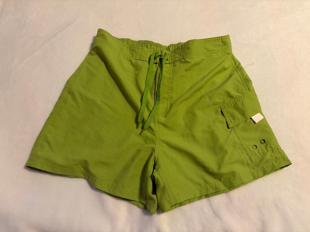 PB Basics Lime Green Board Shorts Size L Activewear Swim Surfing